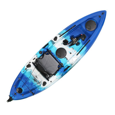 110kgs Safe Capacity Plastic Sea Fishing Pedal Kayak Drive Sit On Top