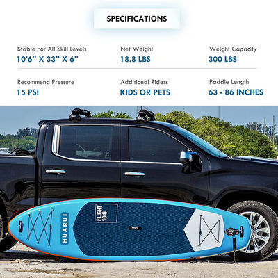 320LBS Capacity Inflatable Sup Stand Up Paddle With Anti - Slip EVA Deck