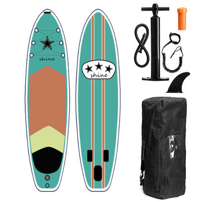 EVA Inflatable Sup Board Paddle ISUP With Sup Leash